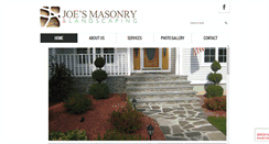 Desktop Screenshot of joesmasonry.com