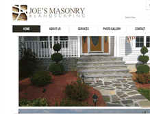 Tablet Screenshot of joesmasonry.com